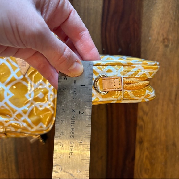 MZ Wallace Geometric Yellow and White Cosmetic Pouch Set - Picture 10 of 10